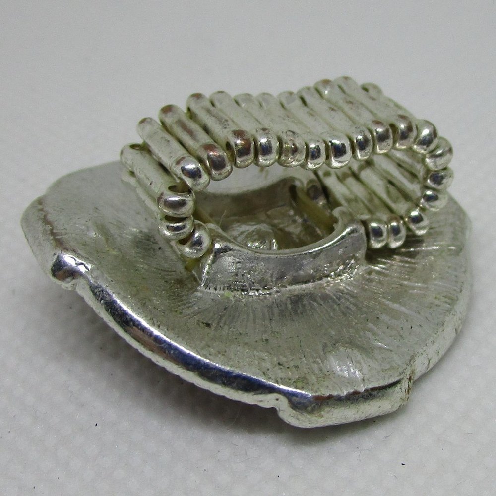 Beaded Statement Stretch Ring - image 5